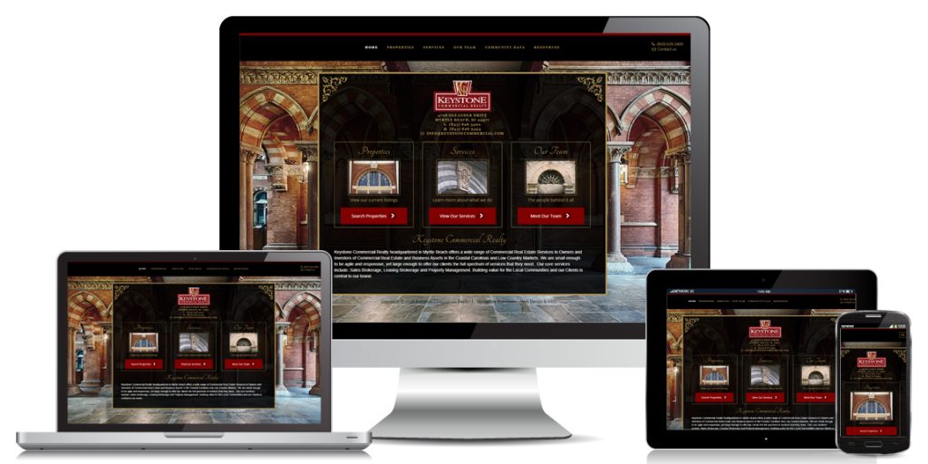 Commercial Real Estate Website Designed by Marketing Provisions