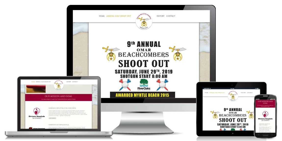 Read more about the article Omar Beachcombers Shrine Unit – Non Profit Web Design