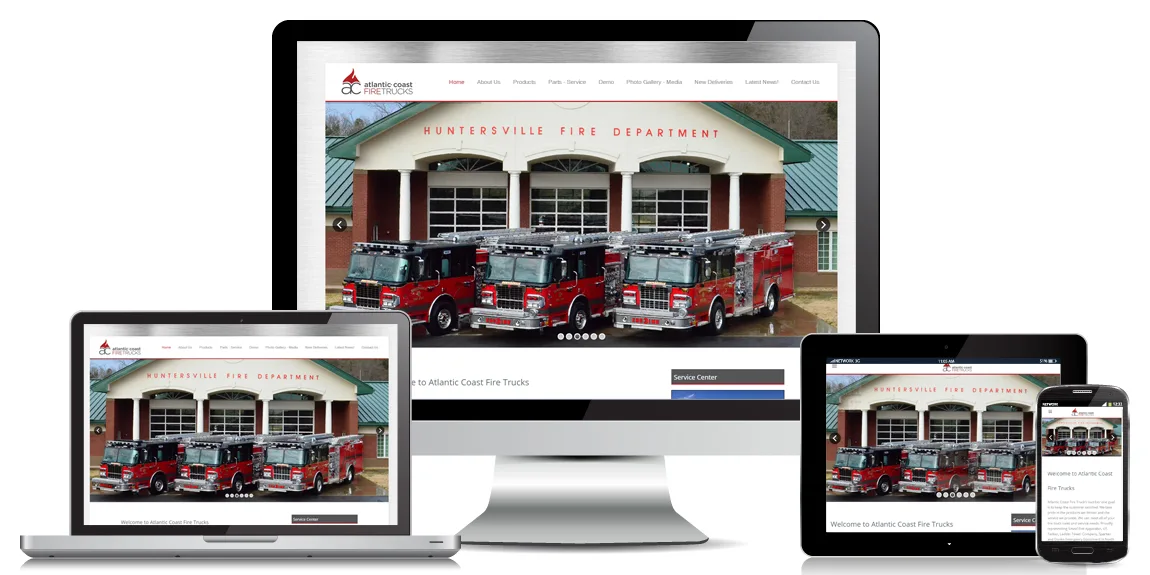 Read more about the article Atlantic Coast Fire Trucks – Manufacturer Web Design