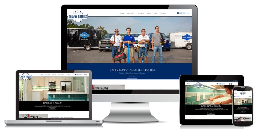 Contractor Website Design - Conway Builders