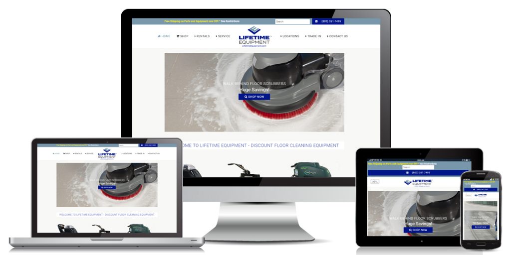 e-Commerce Website Design - Lifetime Equipment