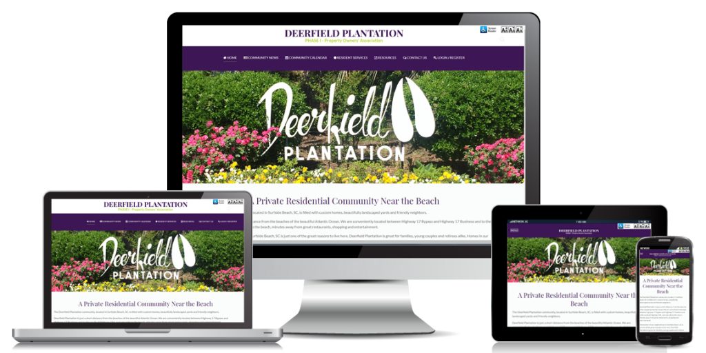 HOA Website Design Deerfield Plantation POA