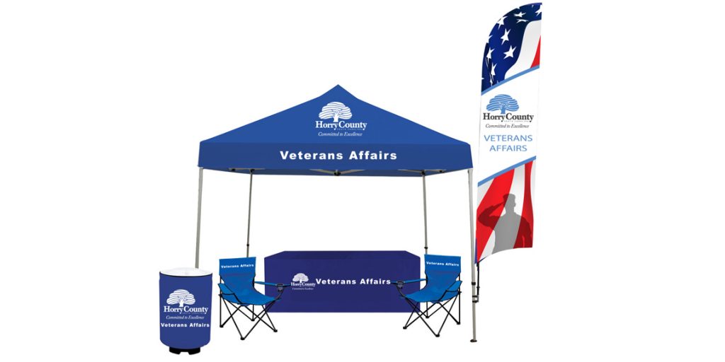 Horry County Veterans Affairs Tent Package designed by Marketing Provisions