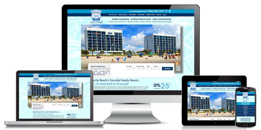 Resort-Hotel Website Design - Holiday Sands North