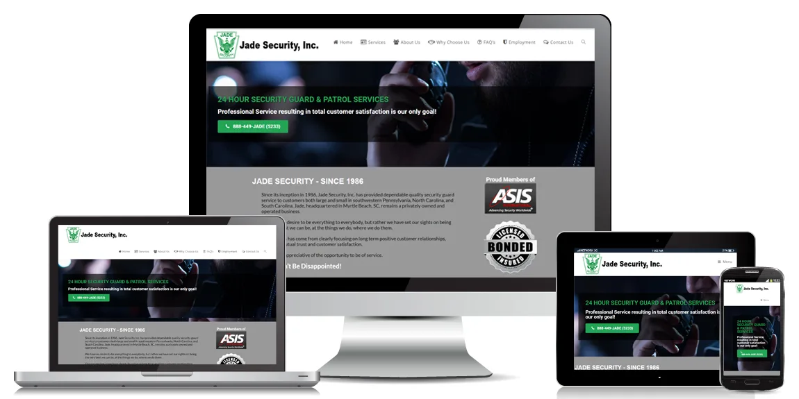 Read more about the article Jade Security – Contractor Web Design