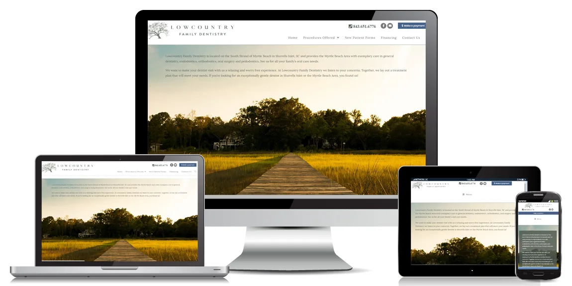 Lowcountry Family Dentistry - Health & Wellness Web Design