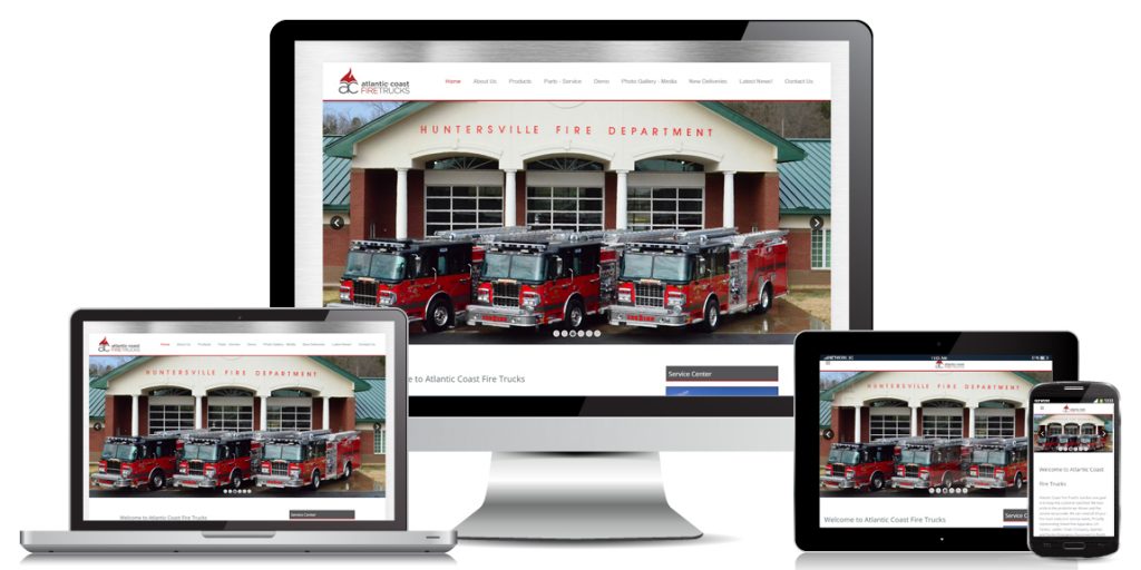 Manufacturer Website Design AC FireTrucks