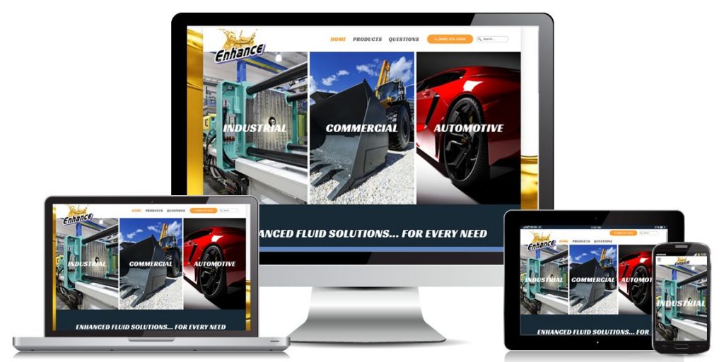 Manufacturer Website Design - Enhance Oils