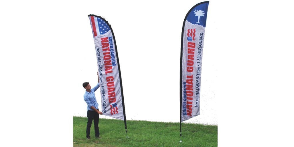 National Guard Feather Flags designed by Marketing Provisions
