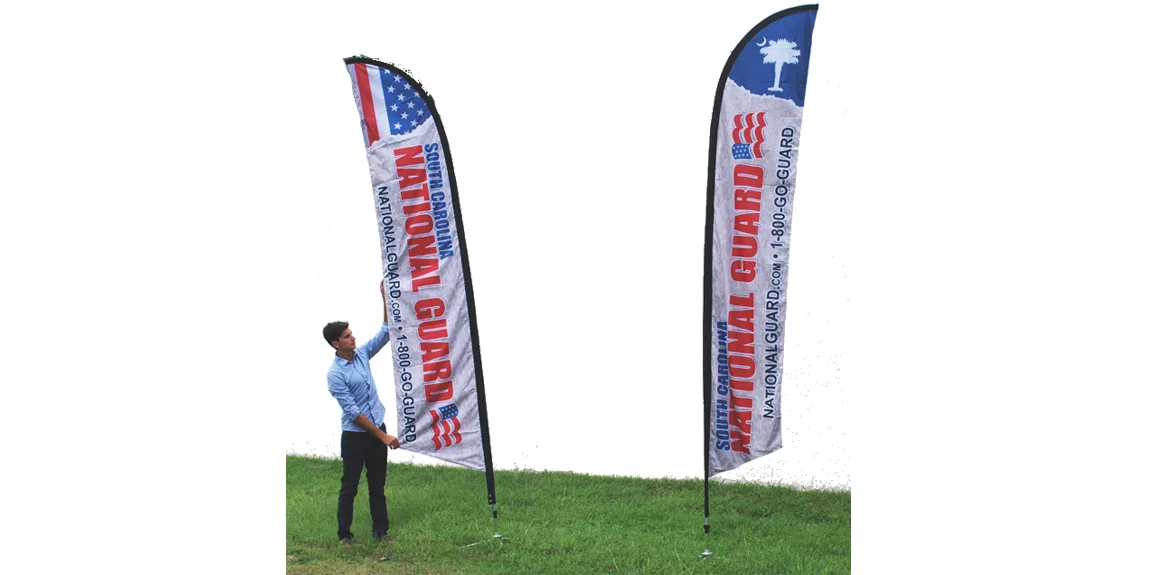 National Guard Feather Flags designed by Marketing Provisions