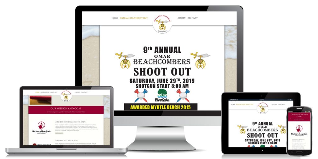 Non Profit Website Design - Omar Beachcombers Shrine Unit