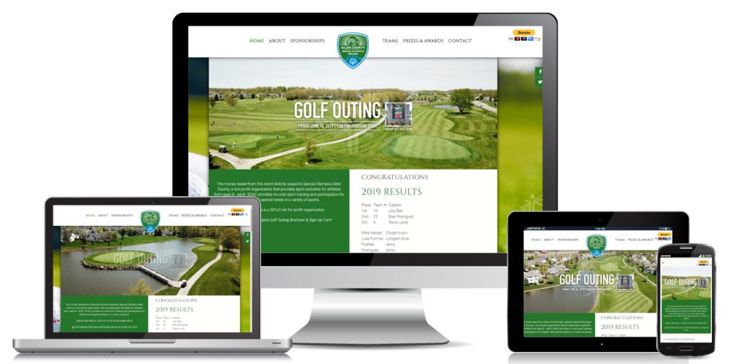 Non Profit Website Design - SOAC Golf Outing