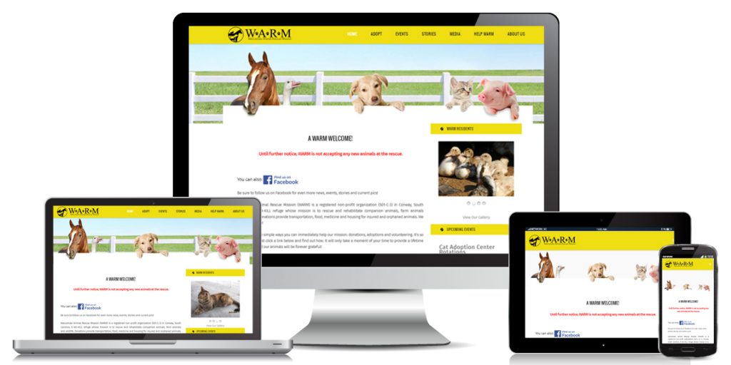 Non Profit Website Design WARM-Farms