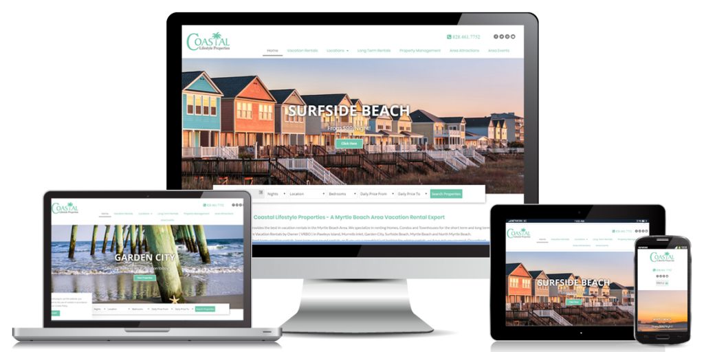 Property Management Website Design Coastal Lifestyle Properties