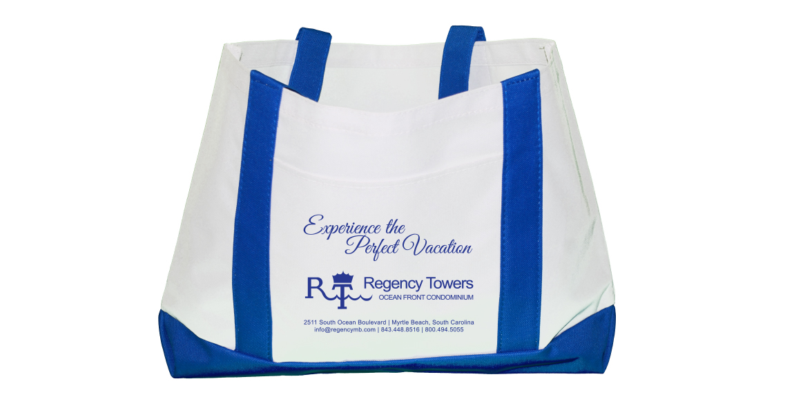 Boat Totes for Regency Towers designed by Marketing Provisions