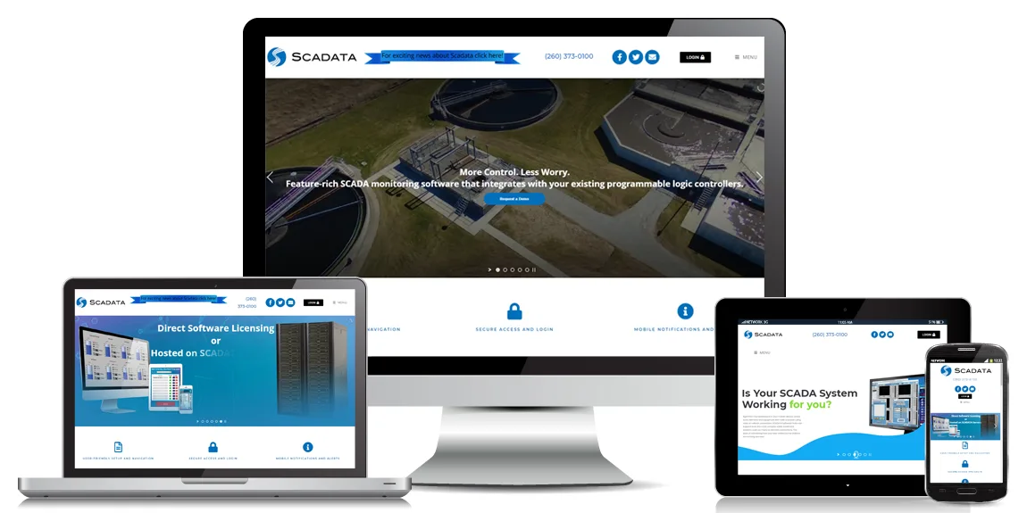 SCADATA - Manufacturer Web Design