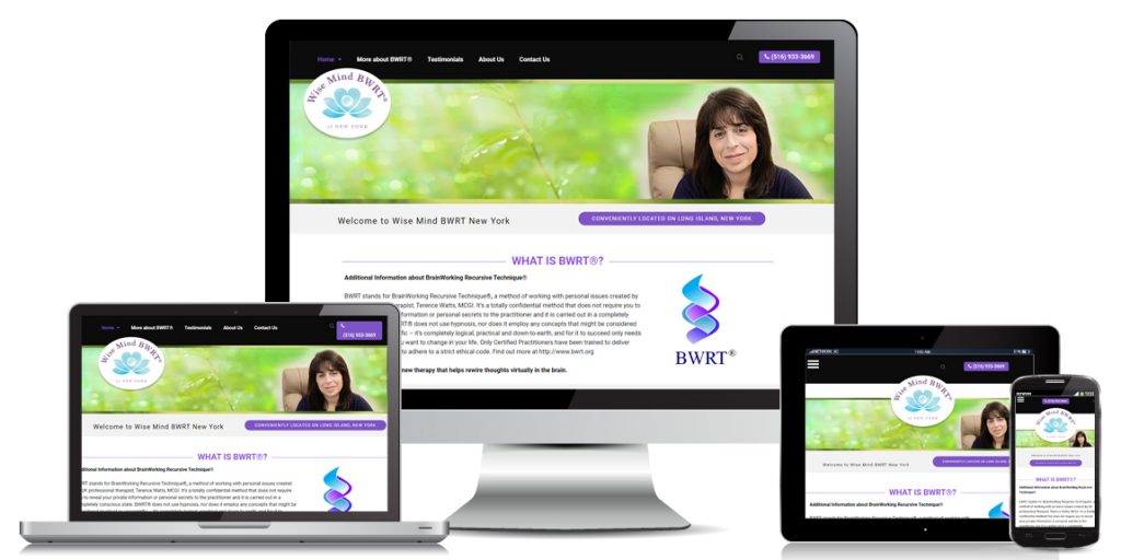 Health & Wellness Website Design - Wise Mind BWRT of New York