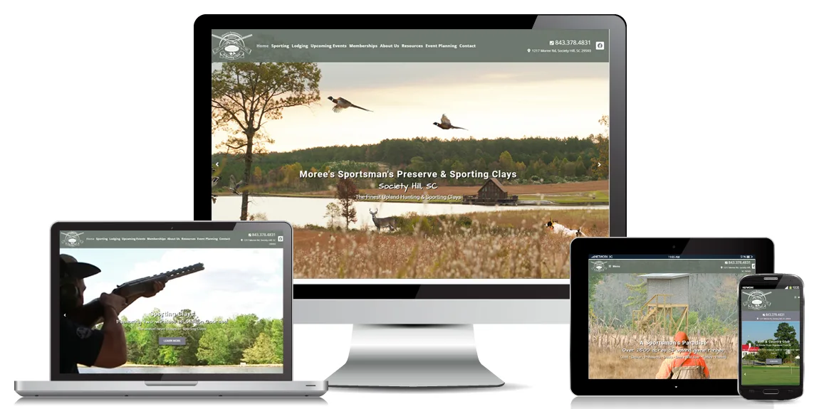 Moree's Preserve - Leisure Website Design