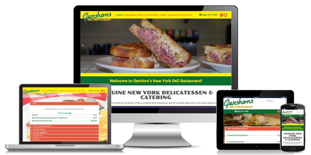 Gershon's Deli - Restaurant Website Design