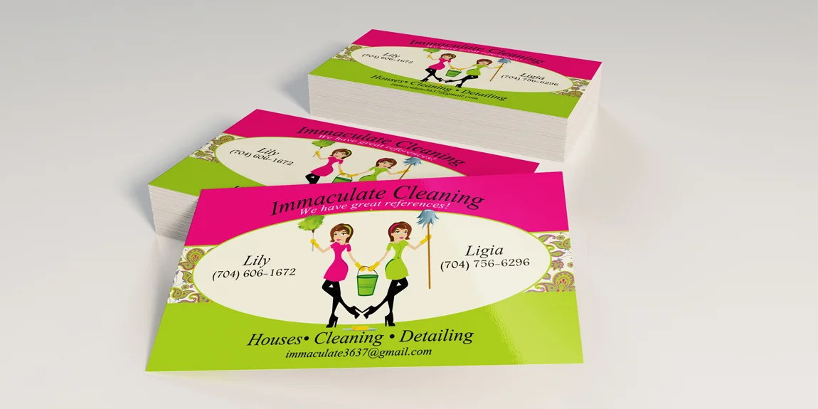 Read more about the article Business Cards for Immaculate Cleaning