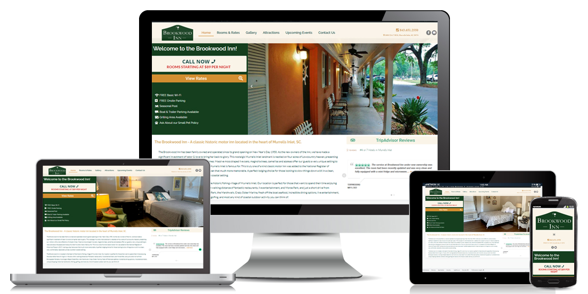 Brookwood Inn Hotel Website Design
