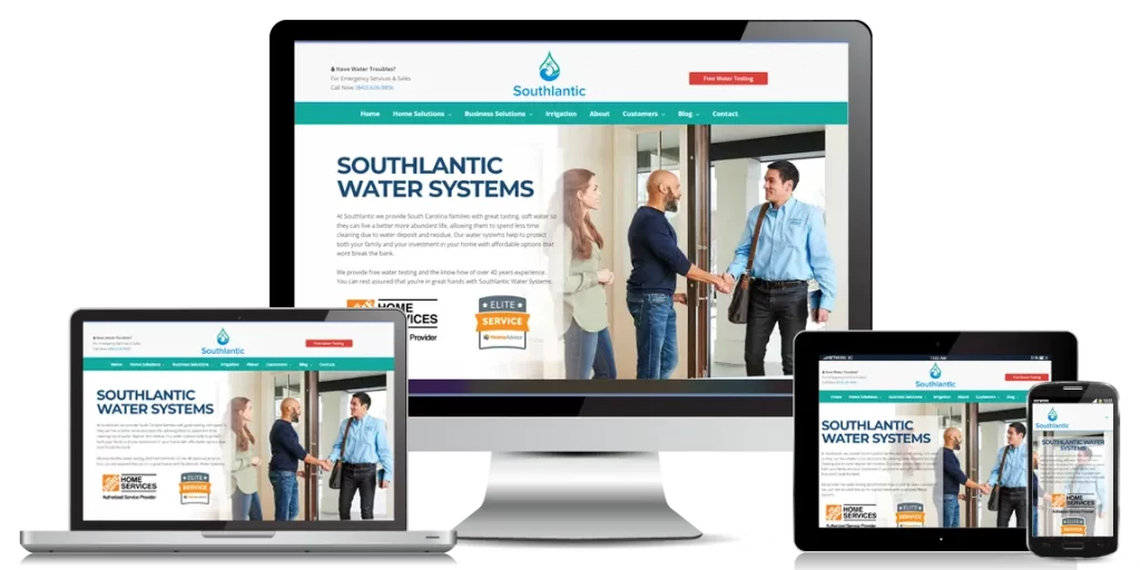 Website design for Southlantic Water Systems