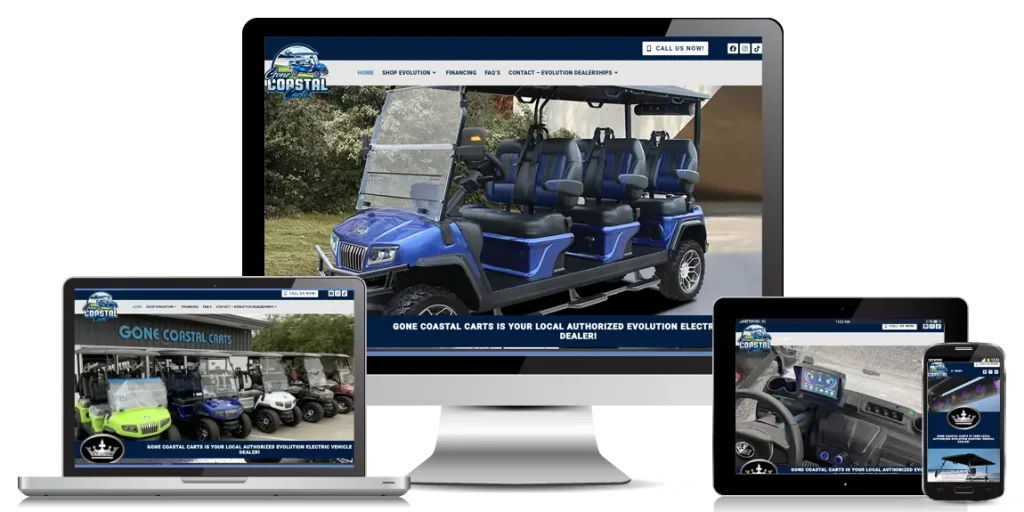 Golf Cart website design