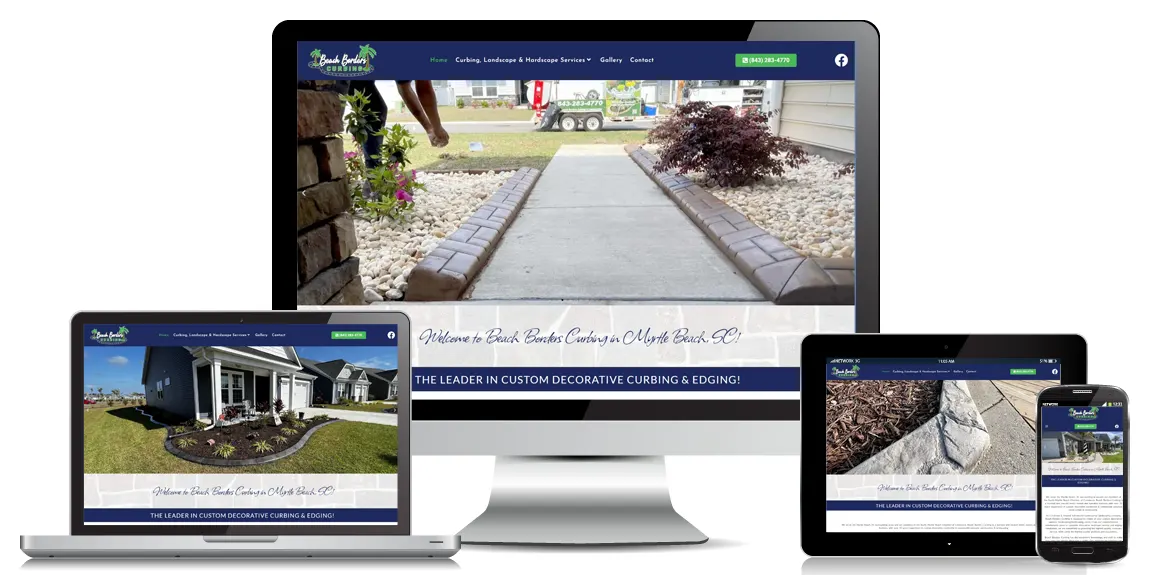 Read more about the article Beach Borders Curbing  – Contractor Web Design