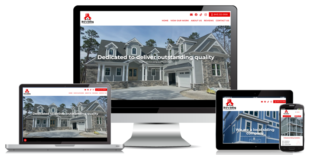 Bros Siding website Design