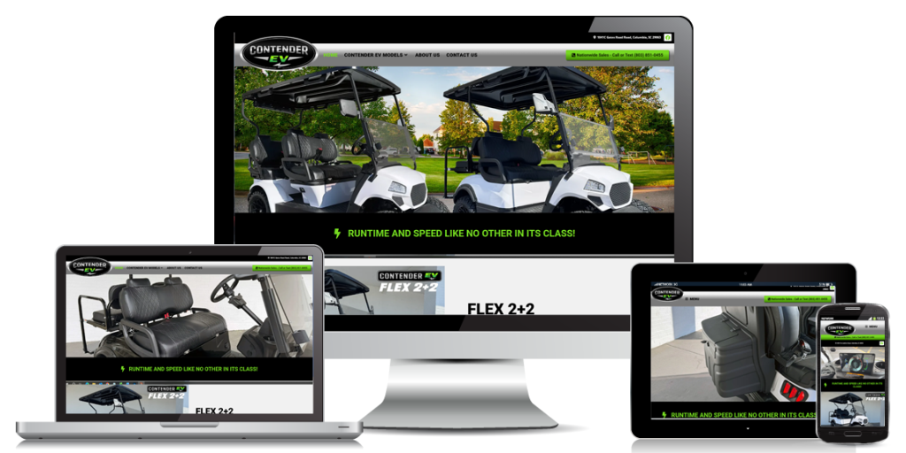 Contender EV Website Design