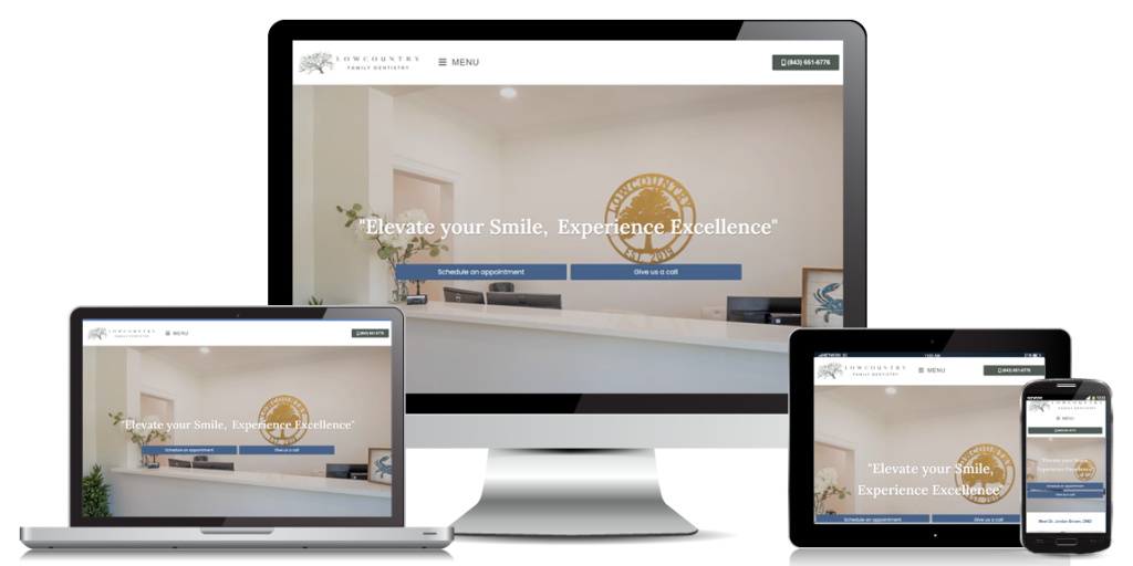 Lowcountry Family Dentistry - Health & Wellness Web Design 1 LCFD website design