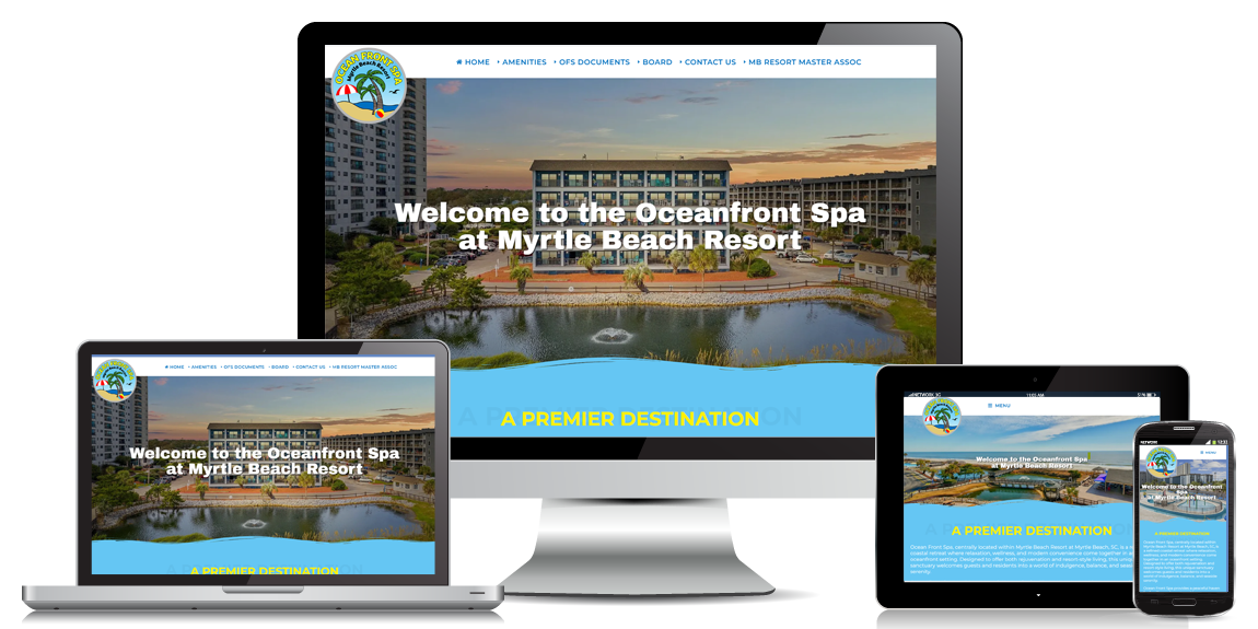 Thunder Protective Services - Contractor Web Design 3 Ocean Front Spa Website Design